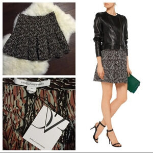 Diane Von Furstenberg Gemma Pleated Skirt 12